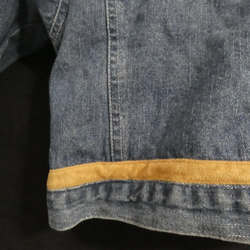 NANETTE | 12 months | Snap Button Closure Denim Jacket W/ Butterfly & Flowers - Picture 14 of 16